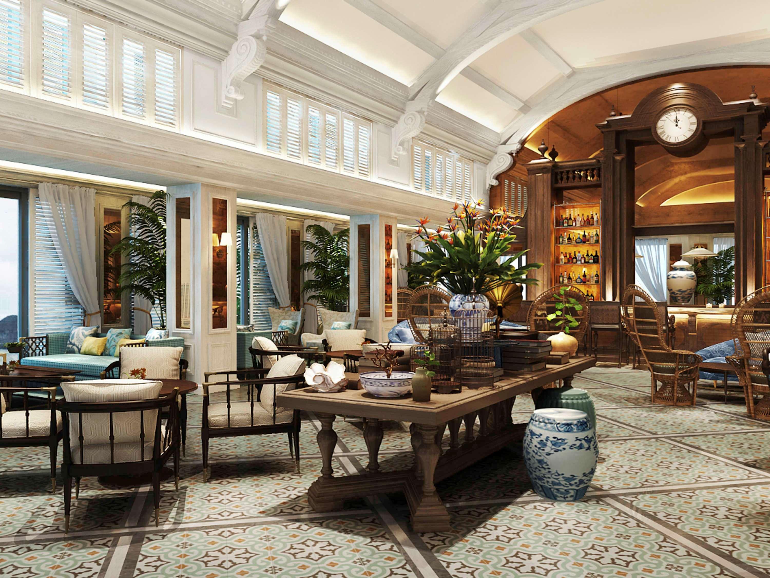 Hotel Perle D'Orient Cat Ba - Mgallery Chan Chau Dış mekan fotoğraf The lobby of the hotel